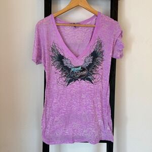 Hot Leathers Sturgis Motorcycle Rally 75th Anniversary V Neck T Shirt XL